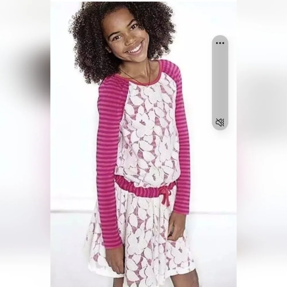 Matilda Jane 435 Friends Forever Lace Bexley Lap Dress Sz 14 Tween nwot